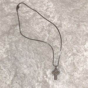 Rhinestone Cross Nexklace